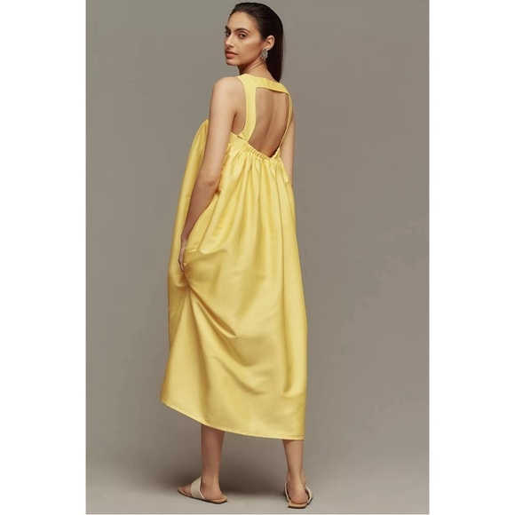 ANTHROPOLOGIE Pinnacle by Shruti Sancheti Square Neck Babydoll Maxi Dress XS NWT - Picture 12 of 13